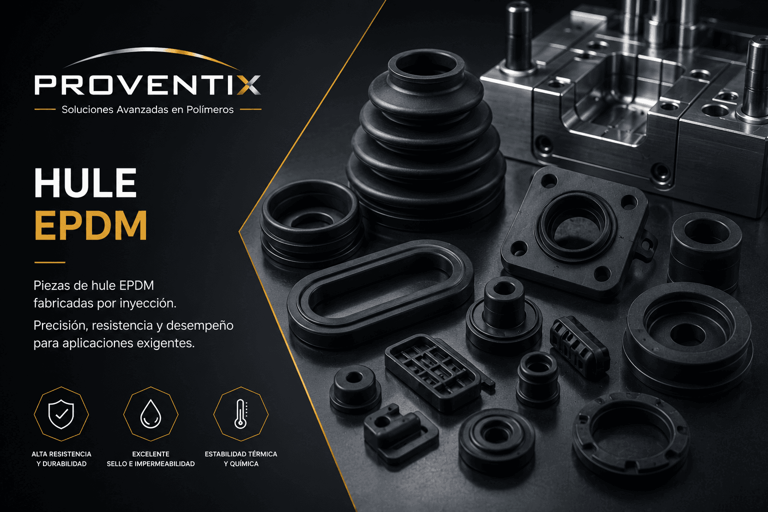 Inyección de hule EPDM
