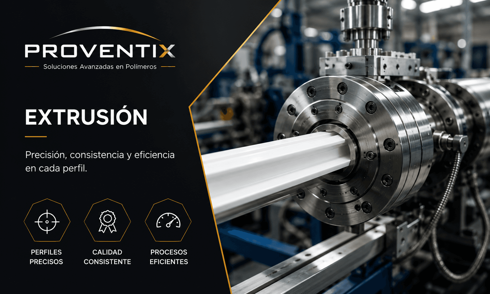 Línea de extrusión de termoplásticos